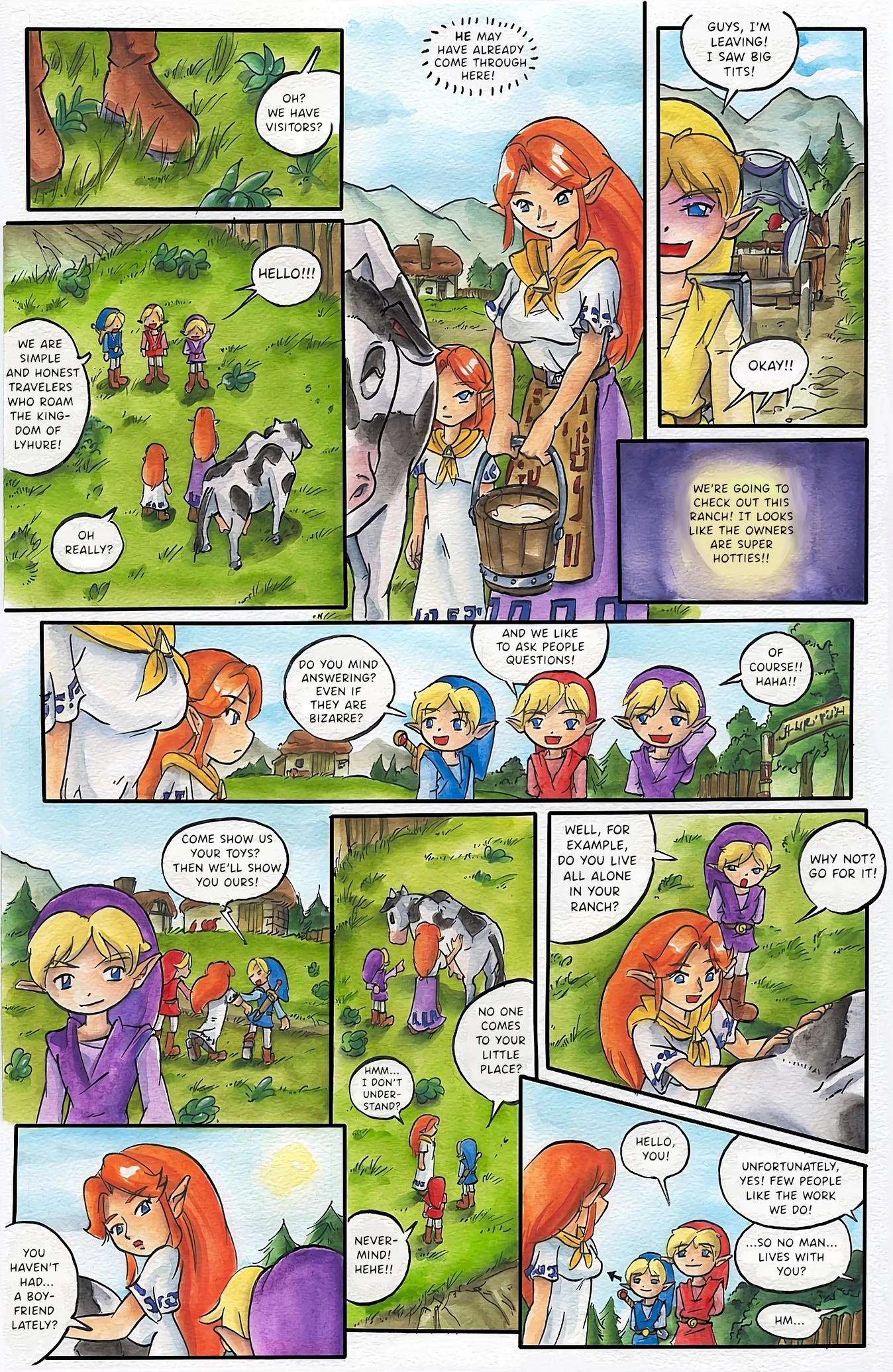 Zelda Four Sword porn comic picture 3