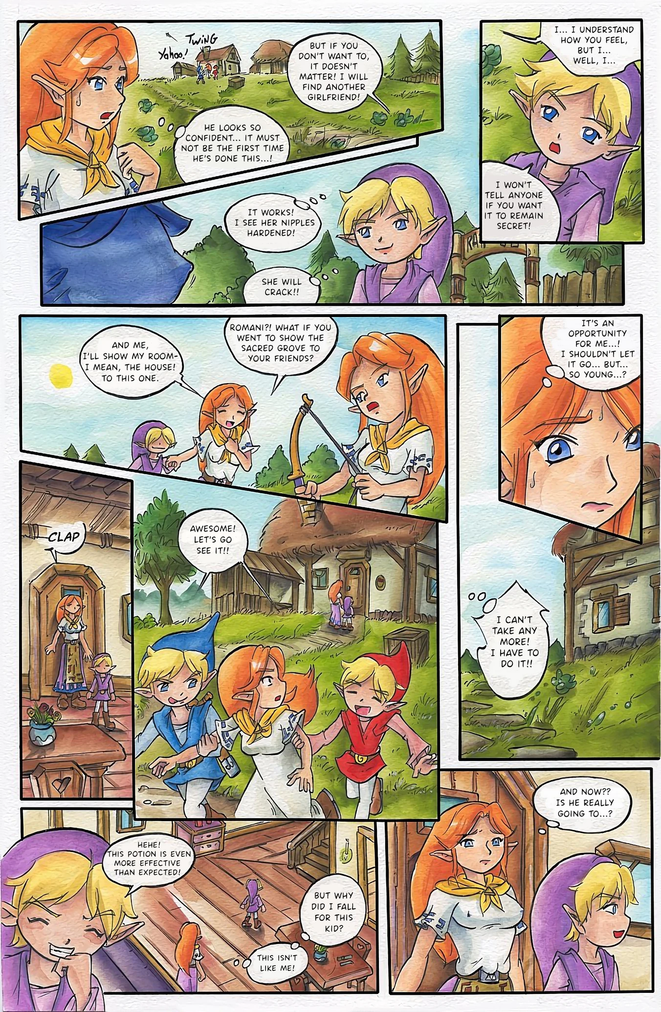Zelda Four Sword porn comic picture 5