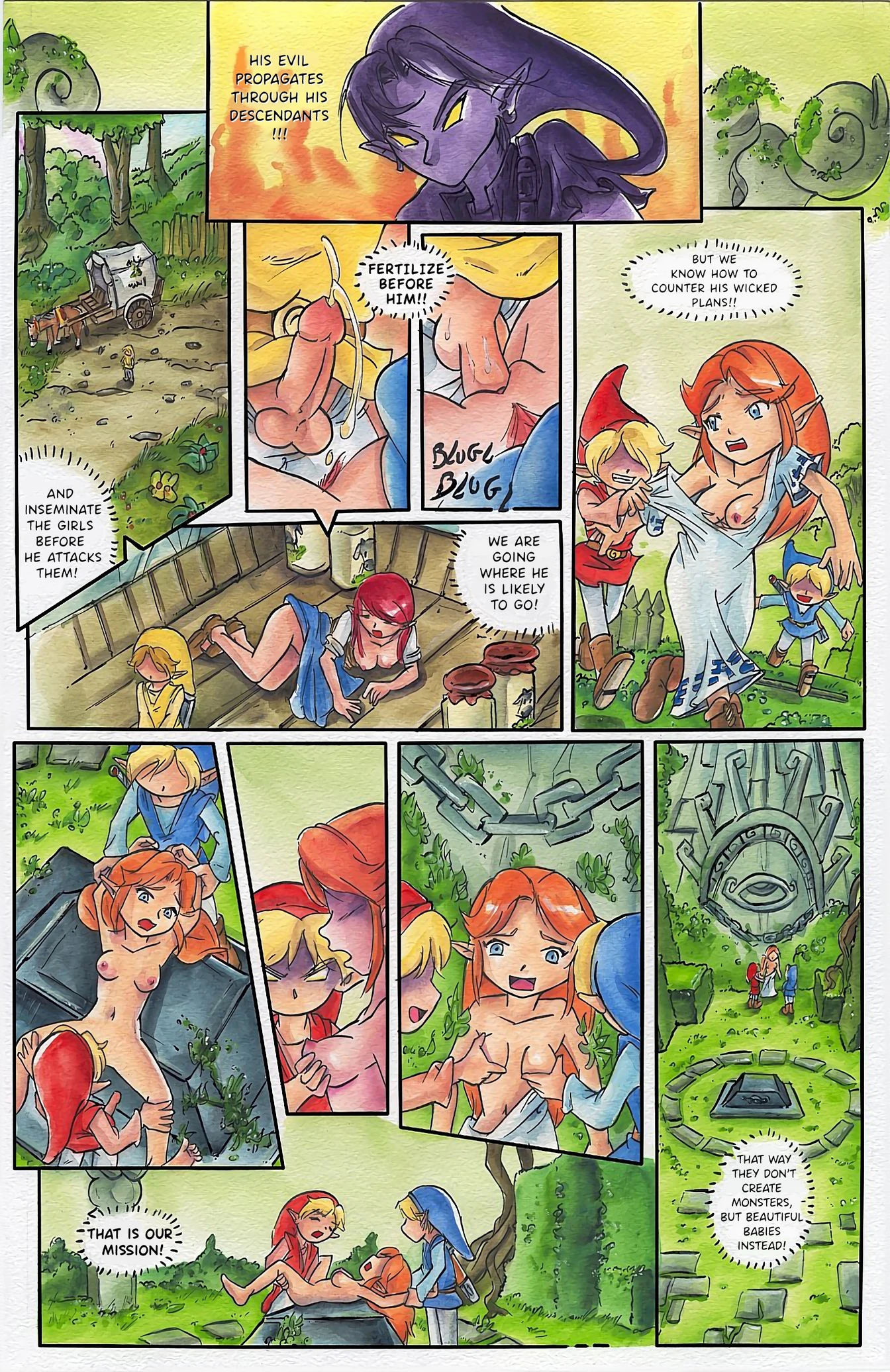 Zelda Four Sword porn comic picture 8