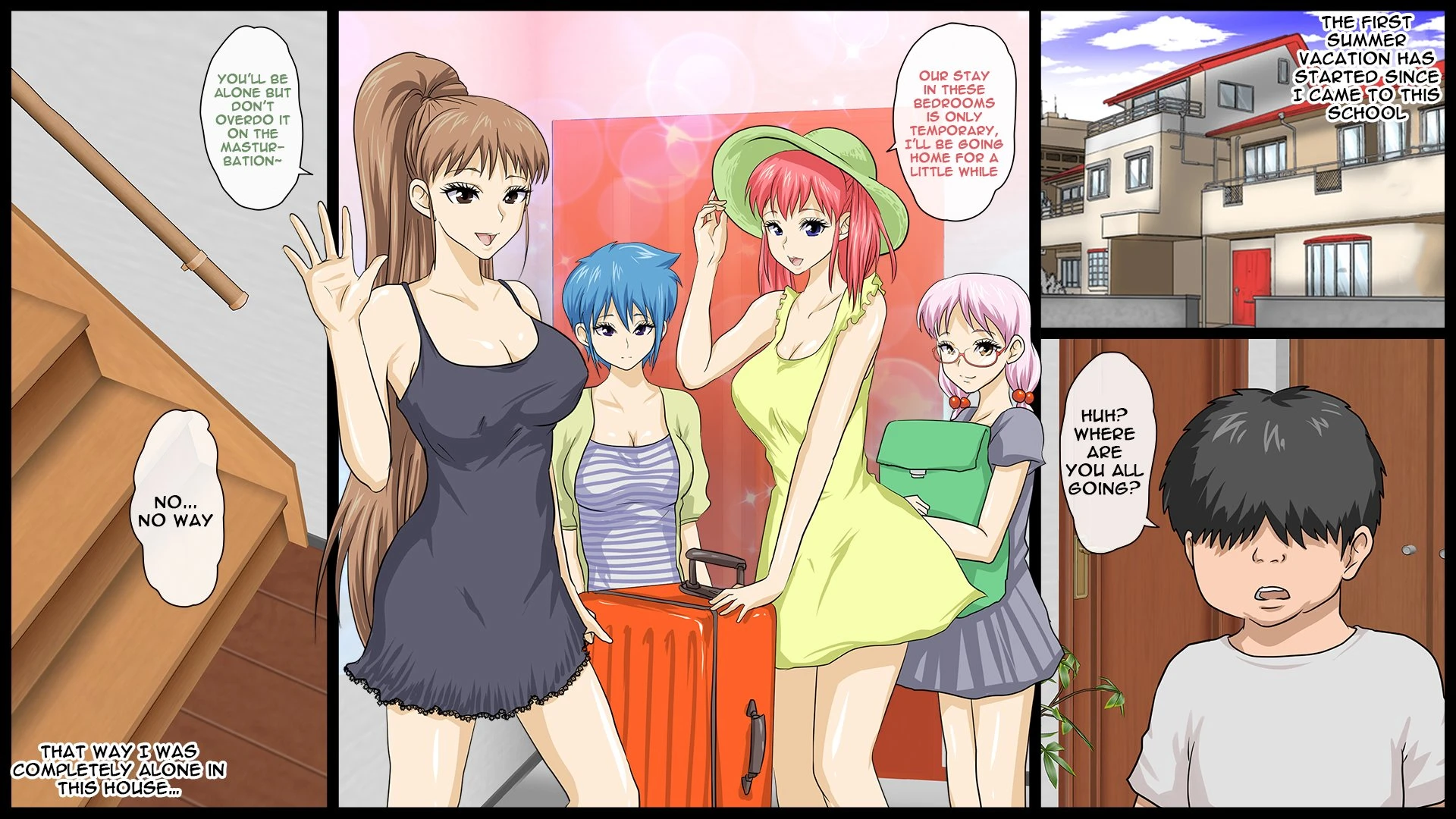 Zenin Kanojo 4 Harem Sex Zanmai na Nukinuki Natsuyasumi porn comic picture 2