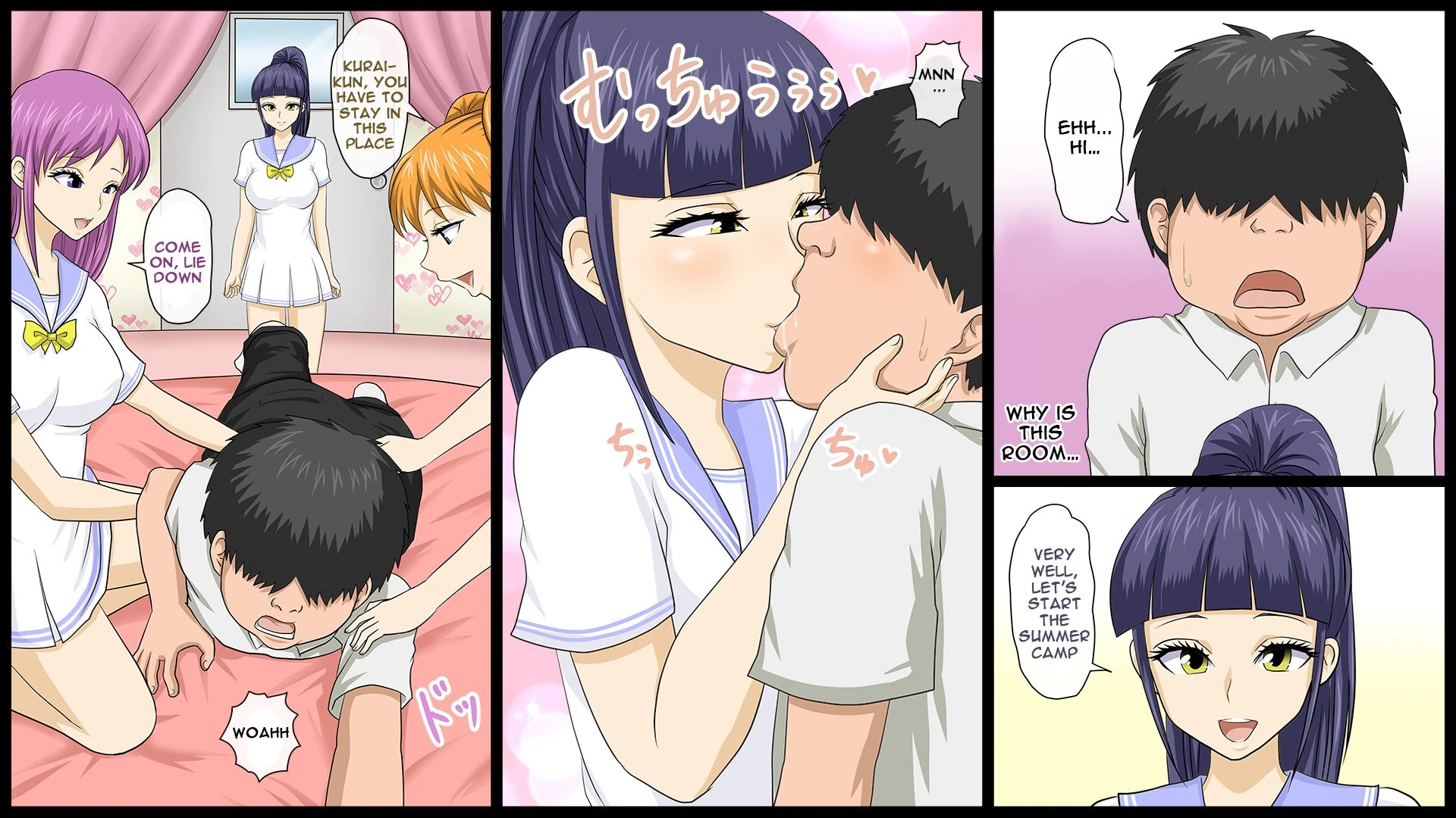 Zenin Kanojo 4 Harem Sex Zanmai na Nukinuki Natsuyasumi porn comic picture 48