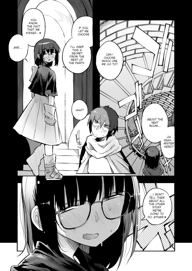1 . Escaping a semen squeezing dungeon with a modest girl who I really didn't expect to have S-rank slut stats porn comic picture 12