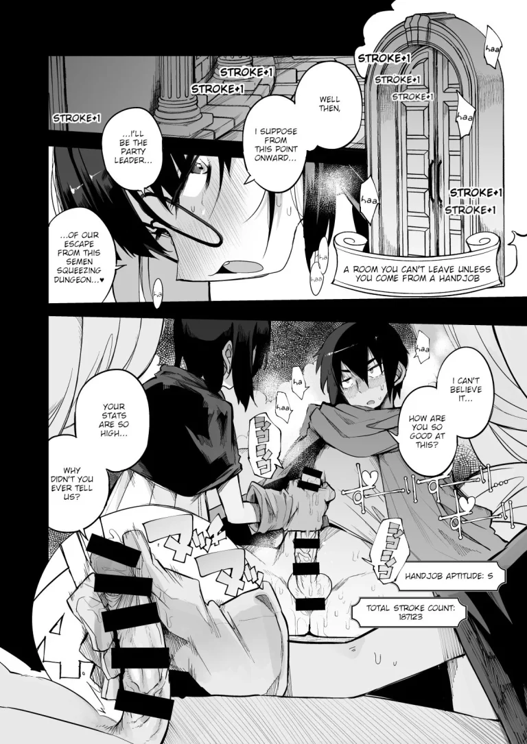 1 . Escaping a semen squeezing dungeon with a modest girl who I really didn't expect to have S-rank slut stats porn comic picture 13