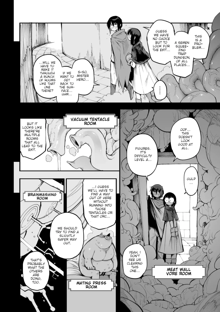 1 . Escaping a semen squeezing dungeon with a modest girl who I really didn't expect to have S-rank slut stats porn comic picture 5