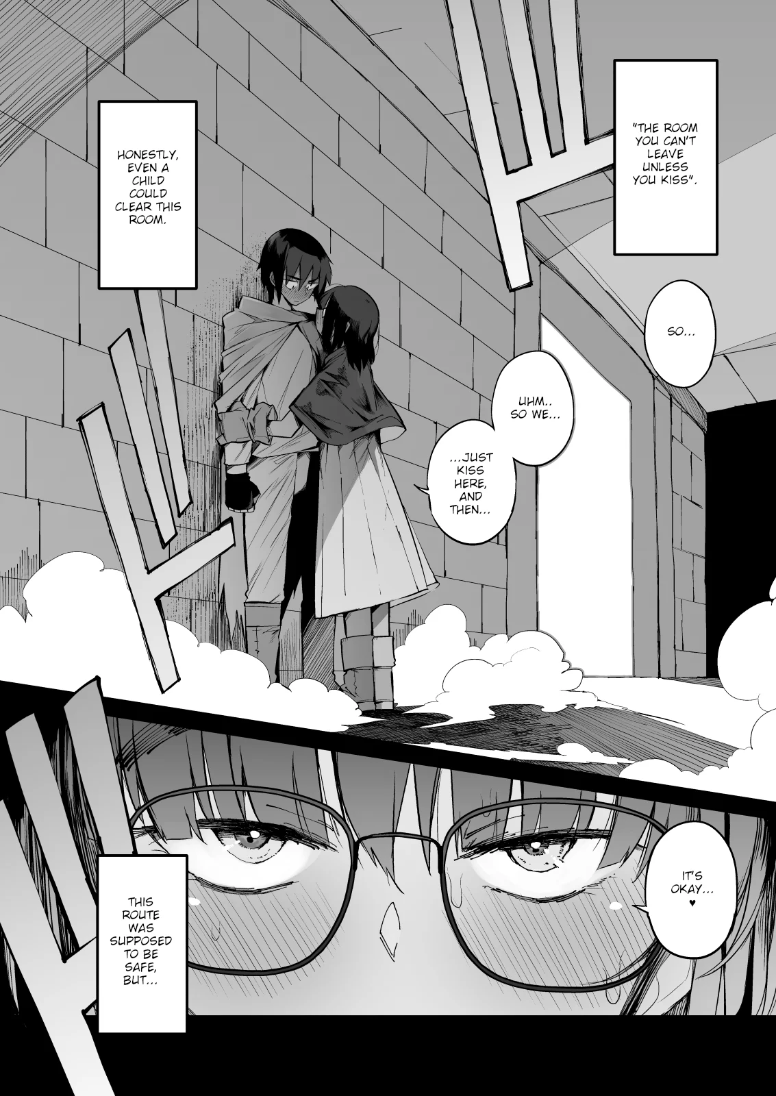 1 . Escaping a semen squeezing dungeon with a modest girl who I really didn't expect to have S-rank slut stats porn comic picture 7