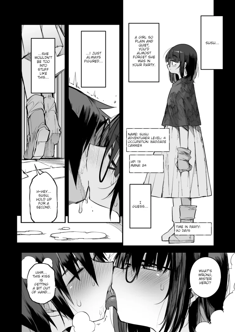 1 . Escaping a semen squeezing dungeon with a modest girl who I really didn't expect to have S-rank slut stats porn comic picture 9