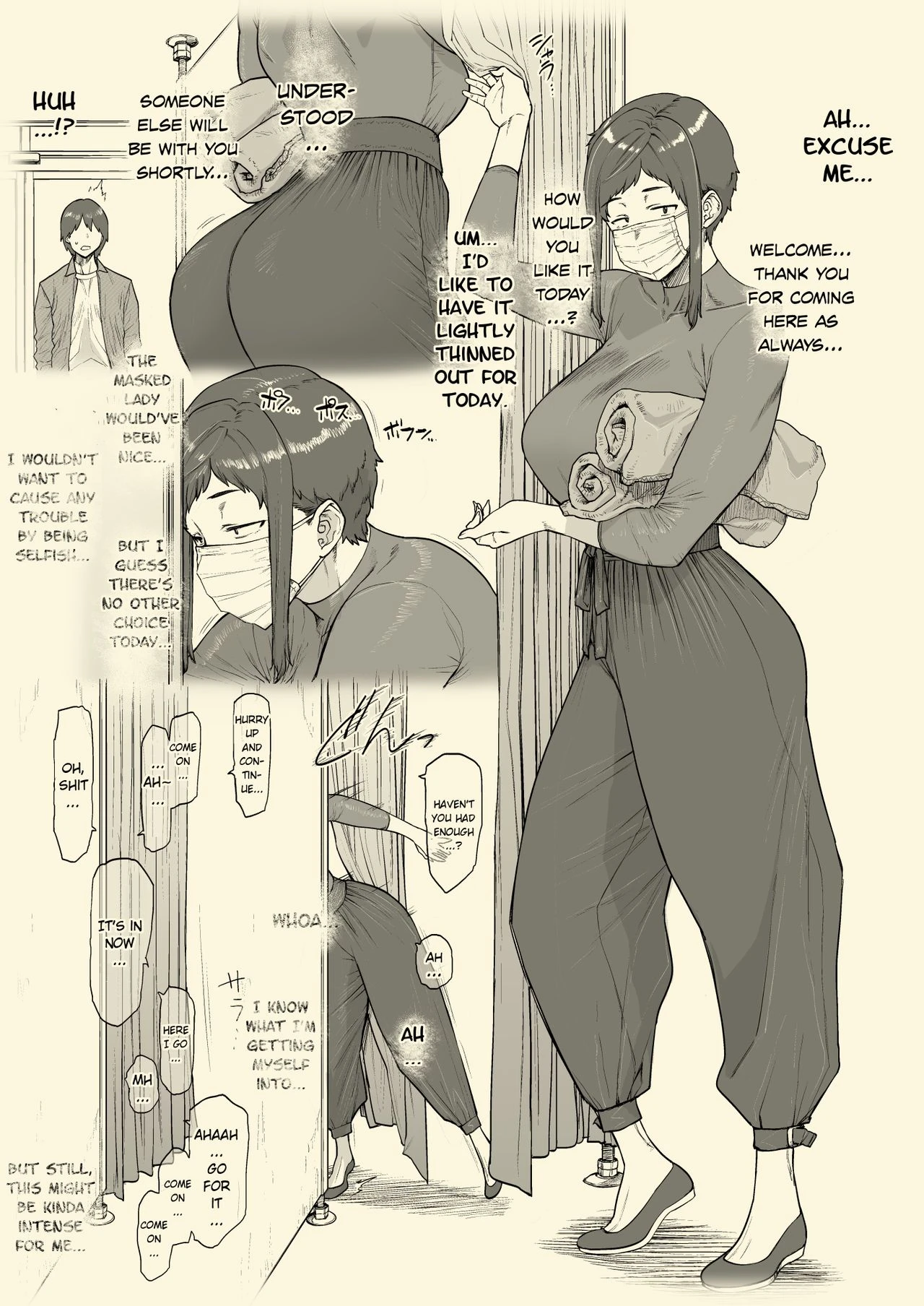 1000 Yen Cut no Onee-san ni Suite Morau Hon. II porn comic picture 3