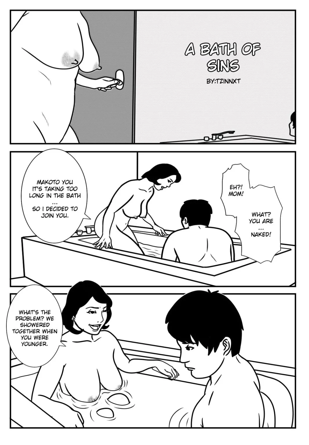 A Bath of Sins porn comic picture 1