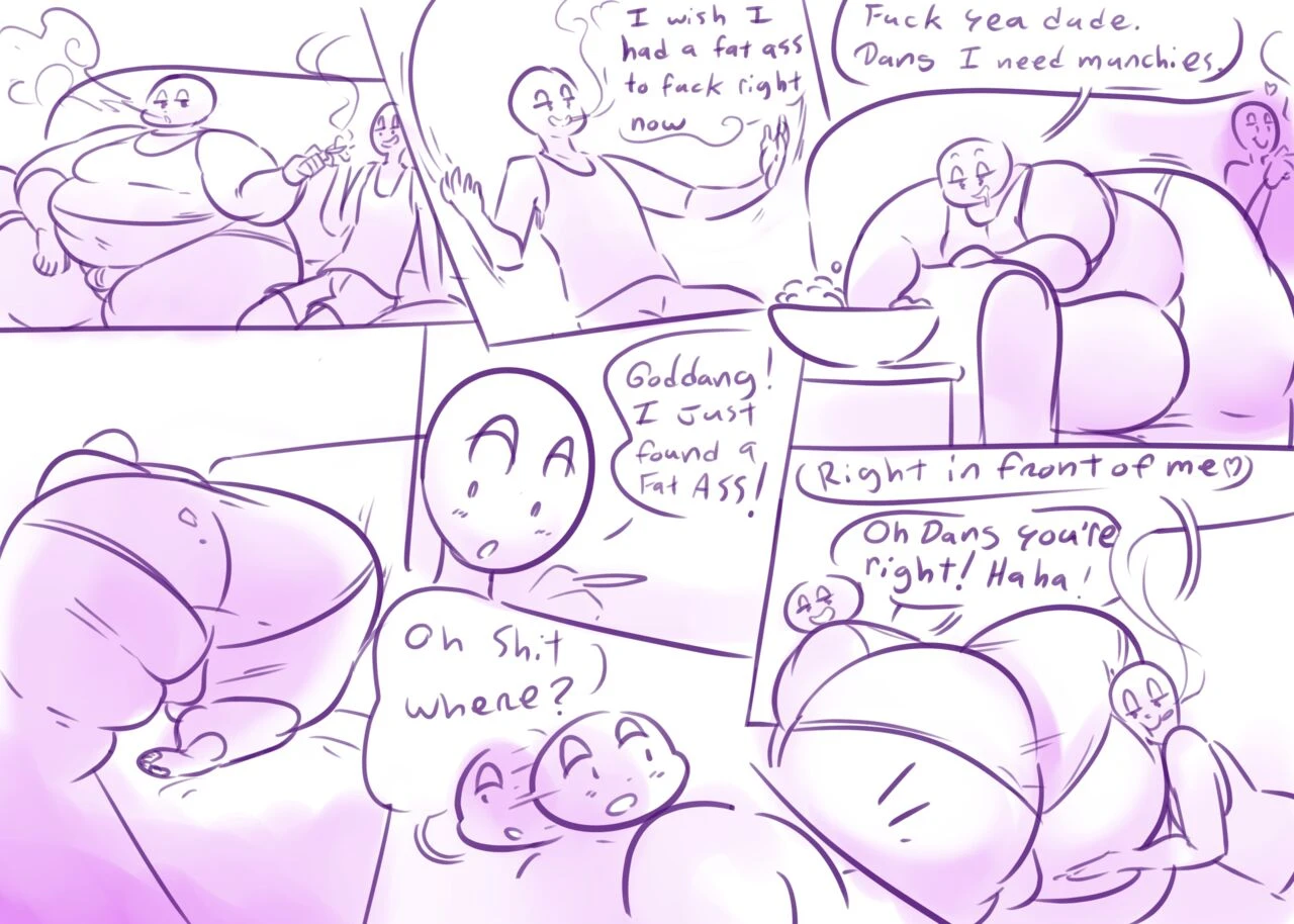 A Blunt and a Bro with a Fat ass porn comic picture 1