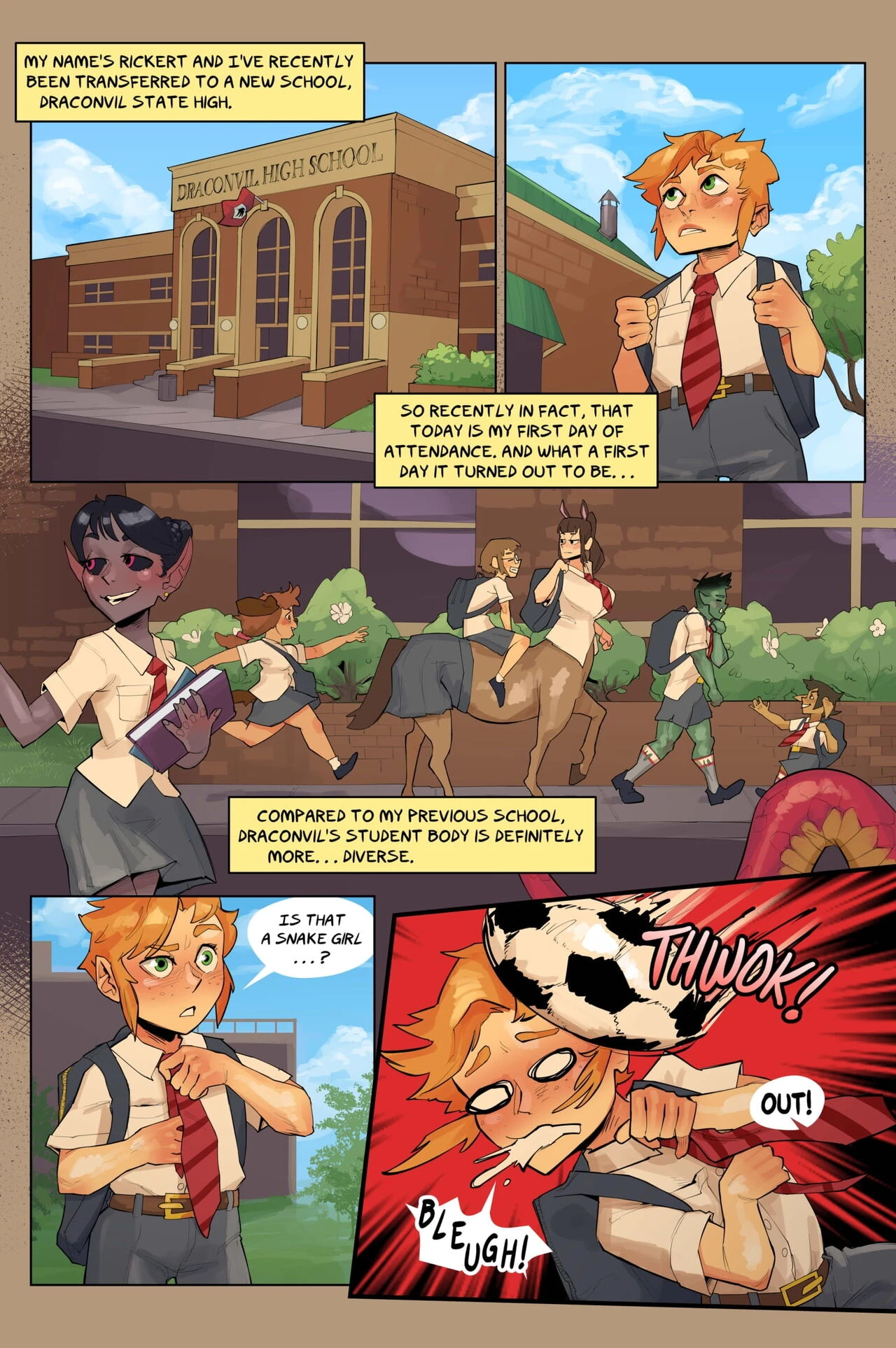 A Boy & His Familiar: School Days: Ain't that A Kick in the Head porn comic picture 2