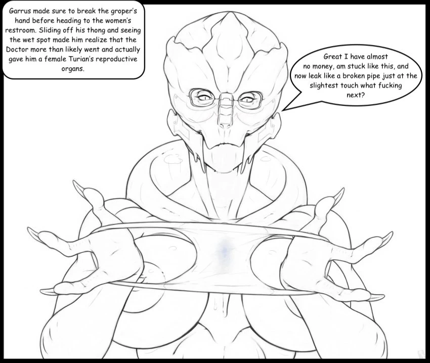 A Few Drinks Ends With Garrus Becoming A Minx porn comic picture 5