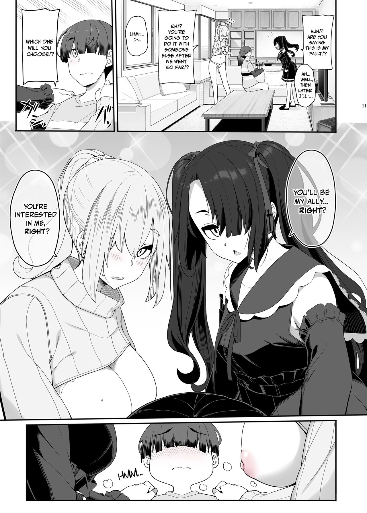 A Flawed Pair of Girls Want To Settle Things Through A Night Of Sex | Wake Ari Josei wa Yoru no Ecchi de Shirokuro Tsuketai porn comic picture 20