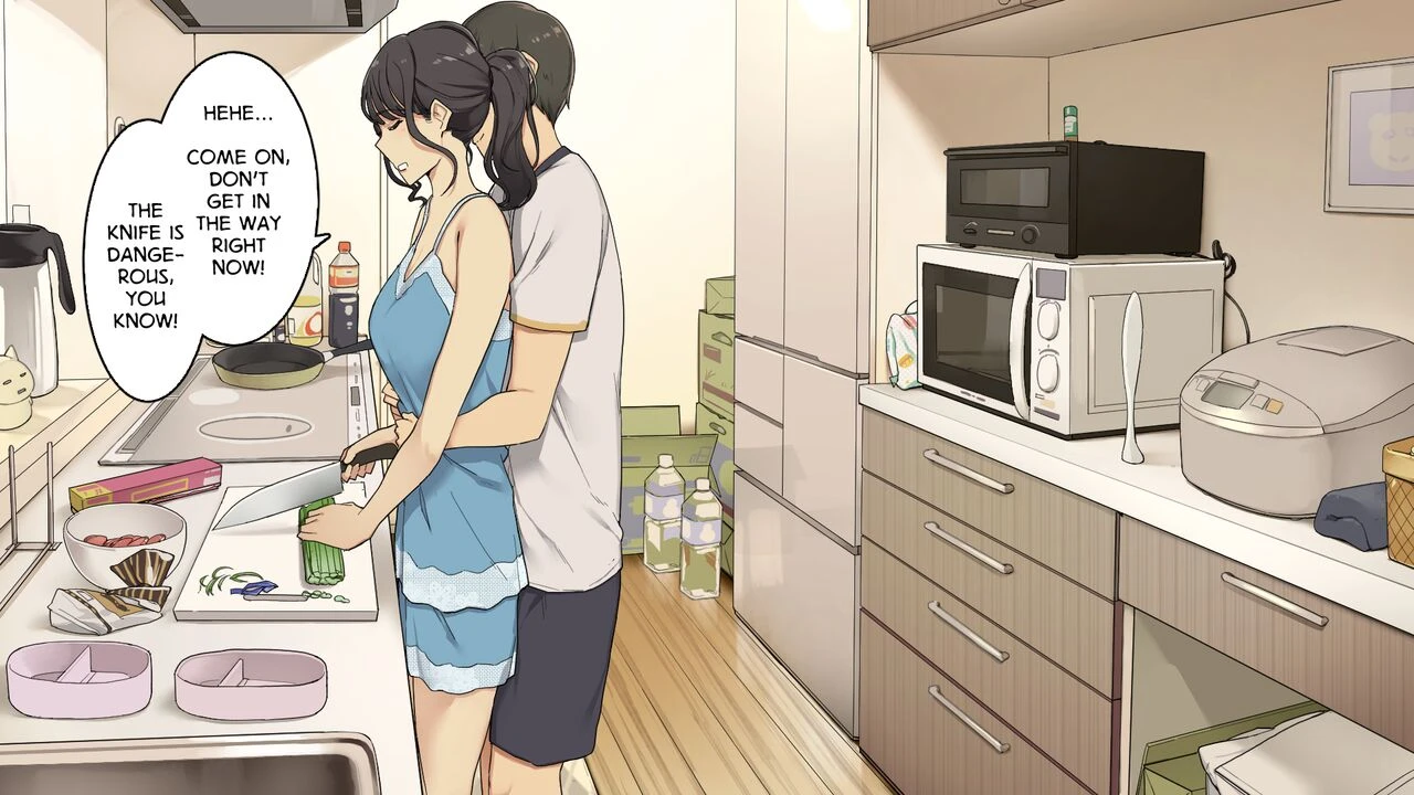 A Morning Trying to Provoke My Older Girlfriend Who Never Gets Angry porn comic picture 2