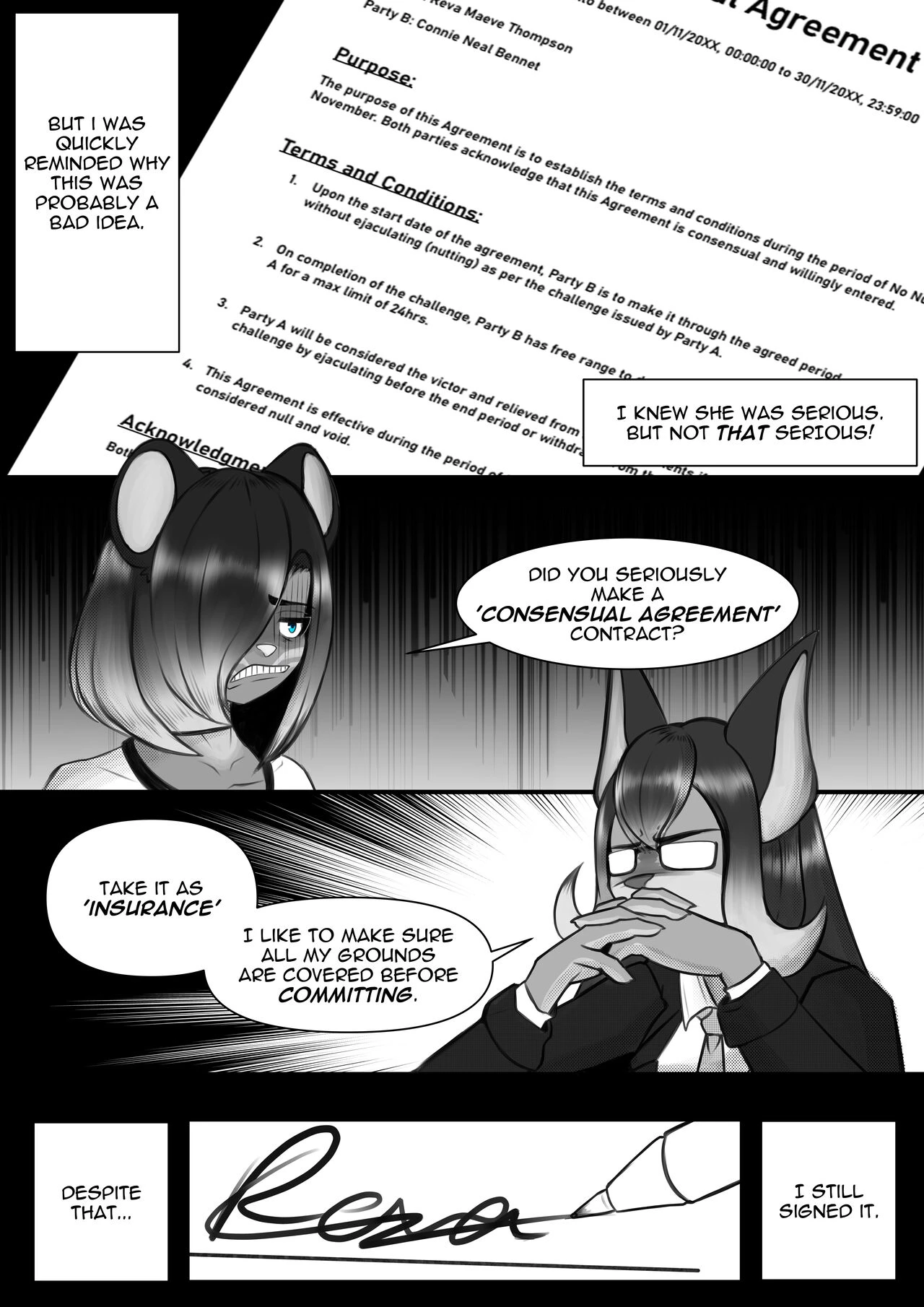 A Nutty Test porn comic picture 2