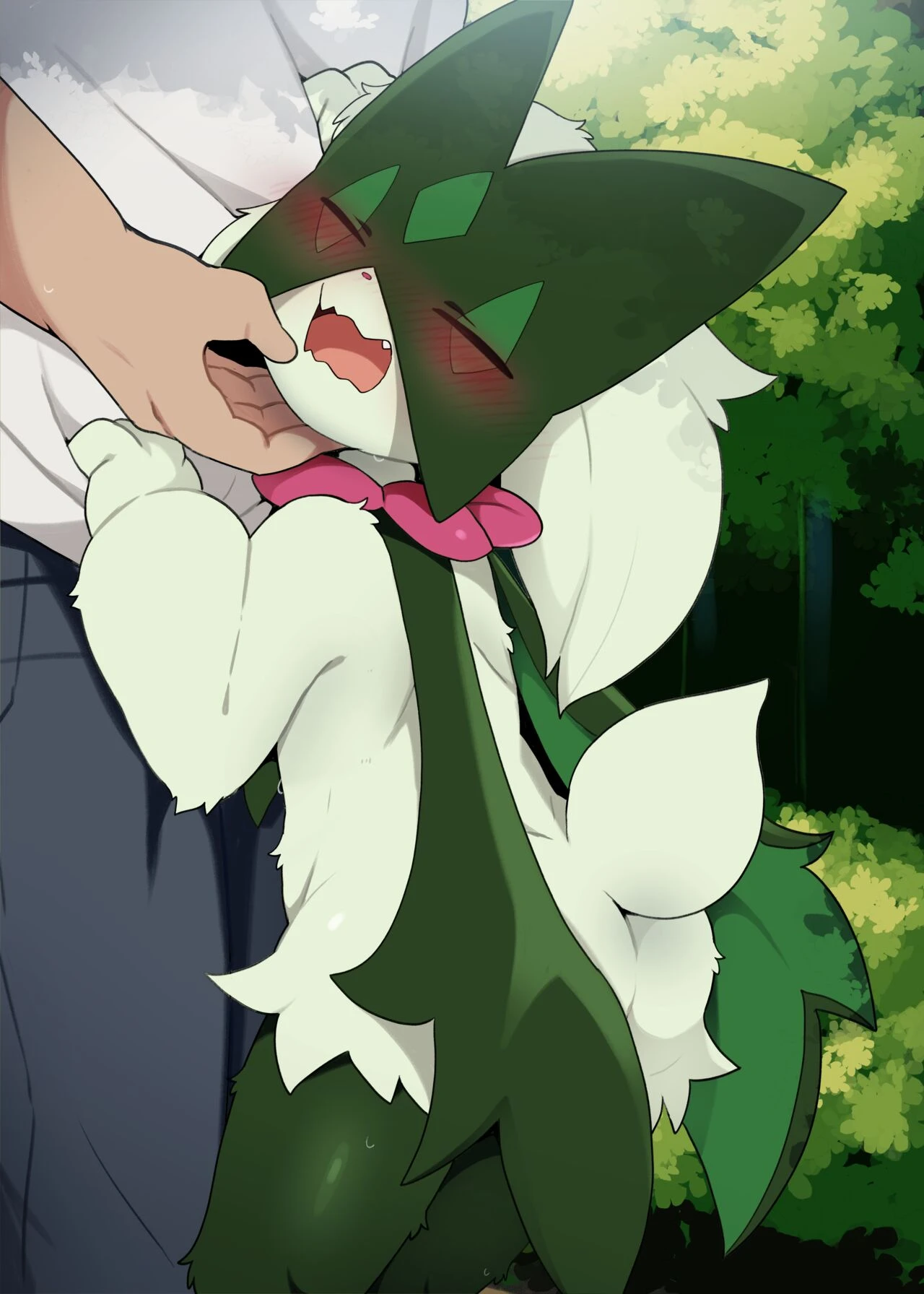 A playful Meowscarada raised with love porn comic picture 2