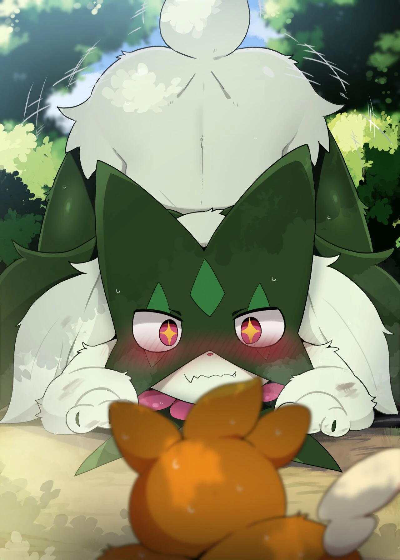 A playful Meowscarada raised with love porn comic picture 3