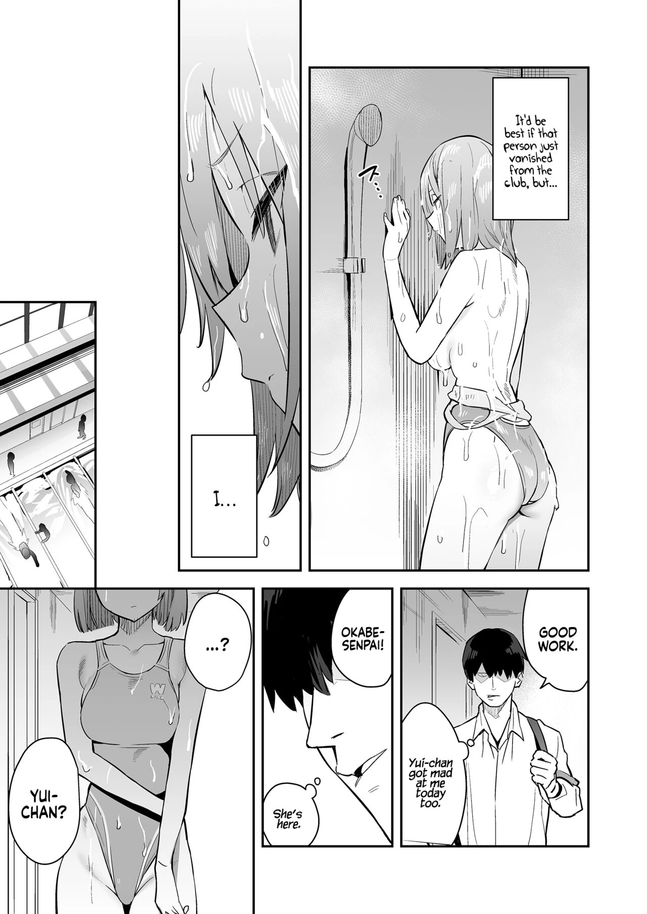 A Serious Girl Wearing a Competition Swimsuit Drowning in Sex | Kimajime Kyouei Joshi, Sei ni Oboreru porn comic picture 7