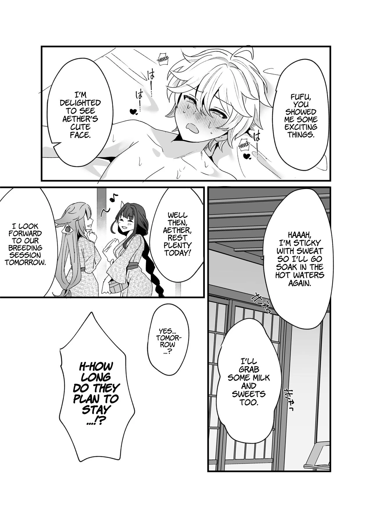 A Steamy Hot Spring Vacation in Inazuma | Inazuma Shippori Onsen Kyuuka porn comic picture 28