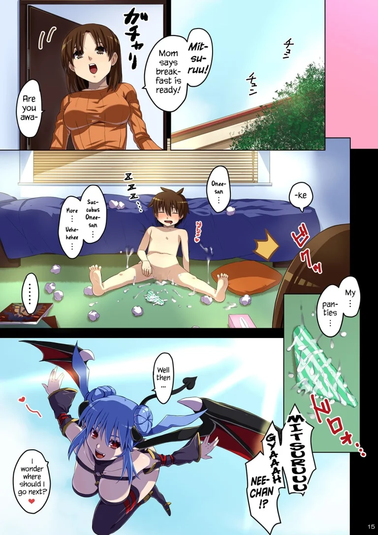 A Succubus Came When I was Masturbating with My Sisters Panties porn comic picture 15