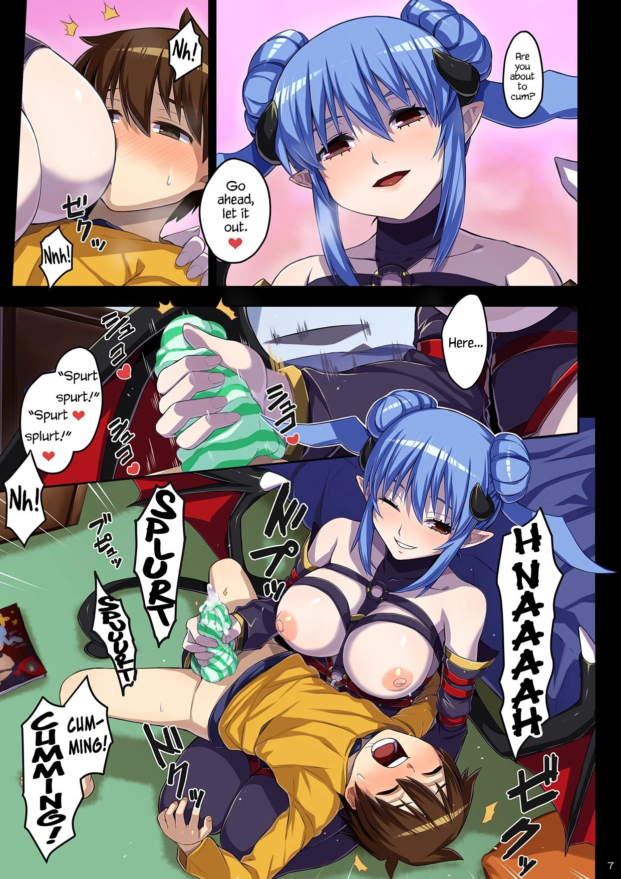 A Succubus Came When I was Masturbating with My Sisters Panties porn comic picture 7