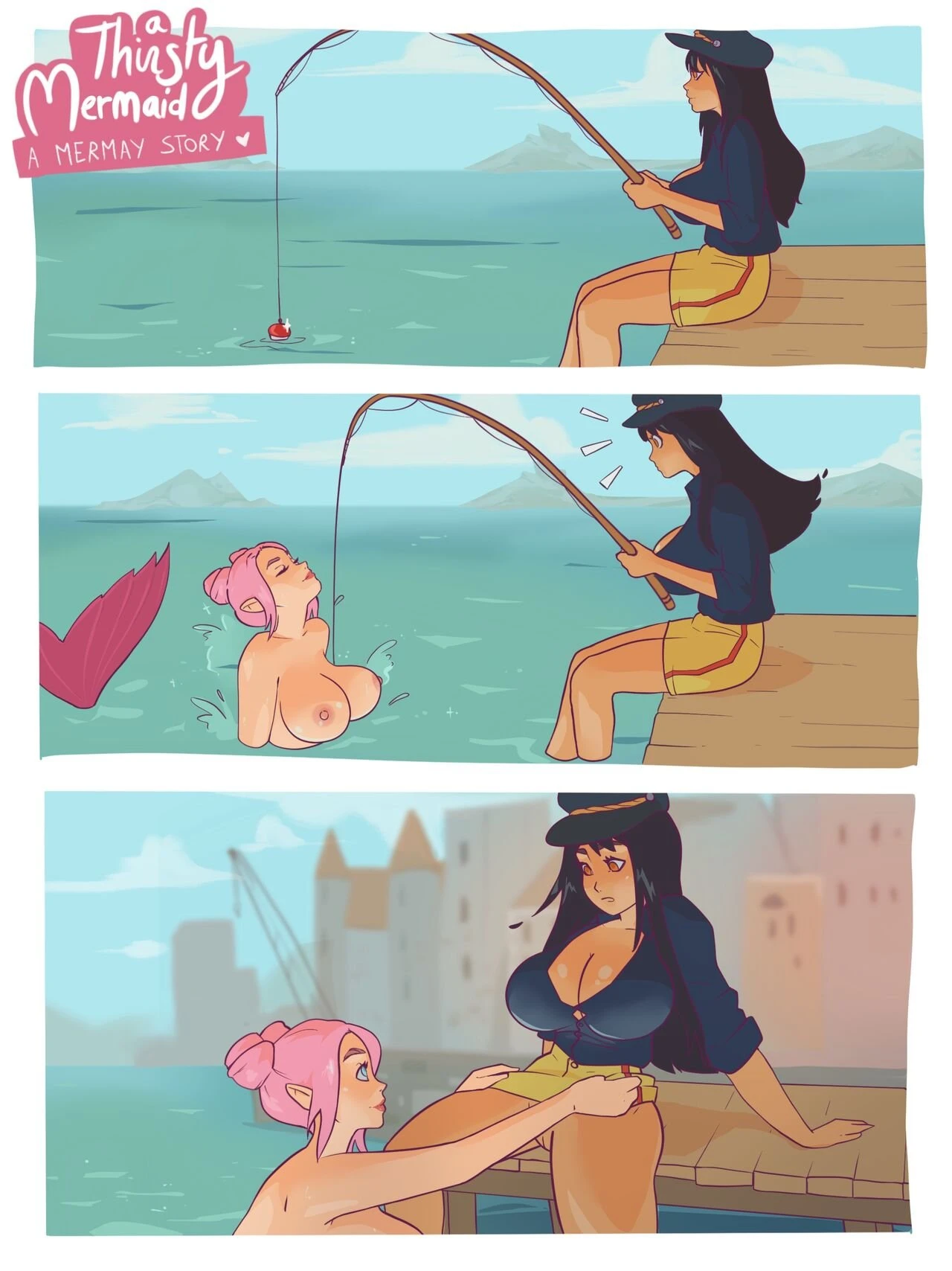 A Thirsty Mermaid porn comic picture 2