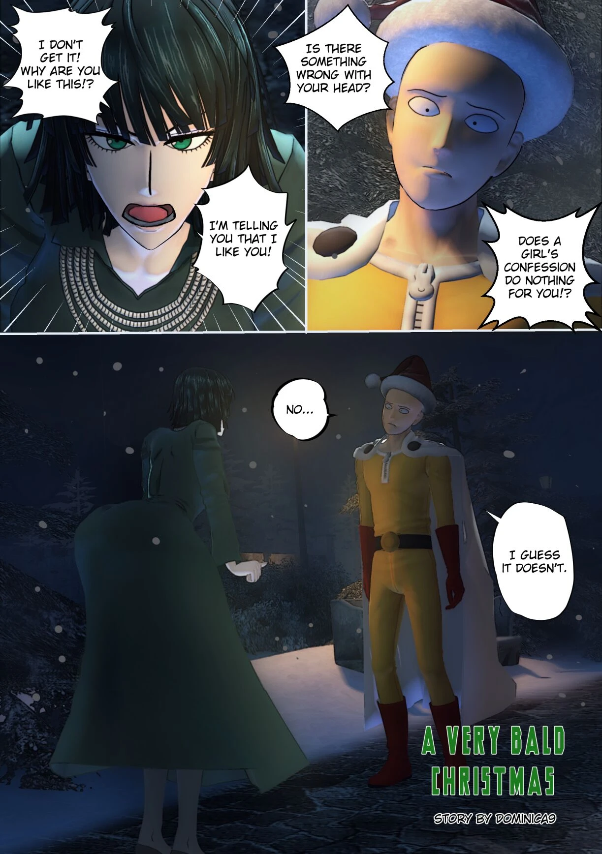 A very bald christmas porn comic picture 1