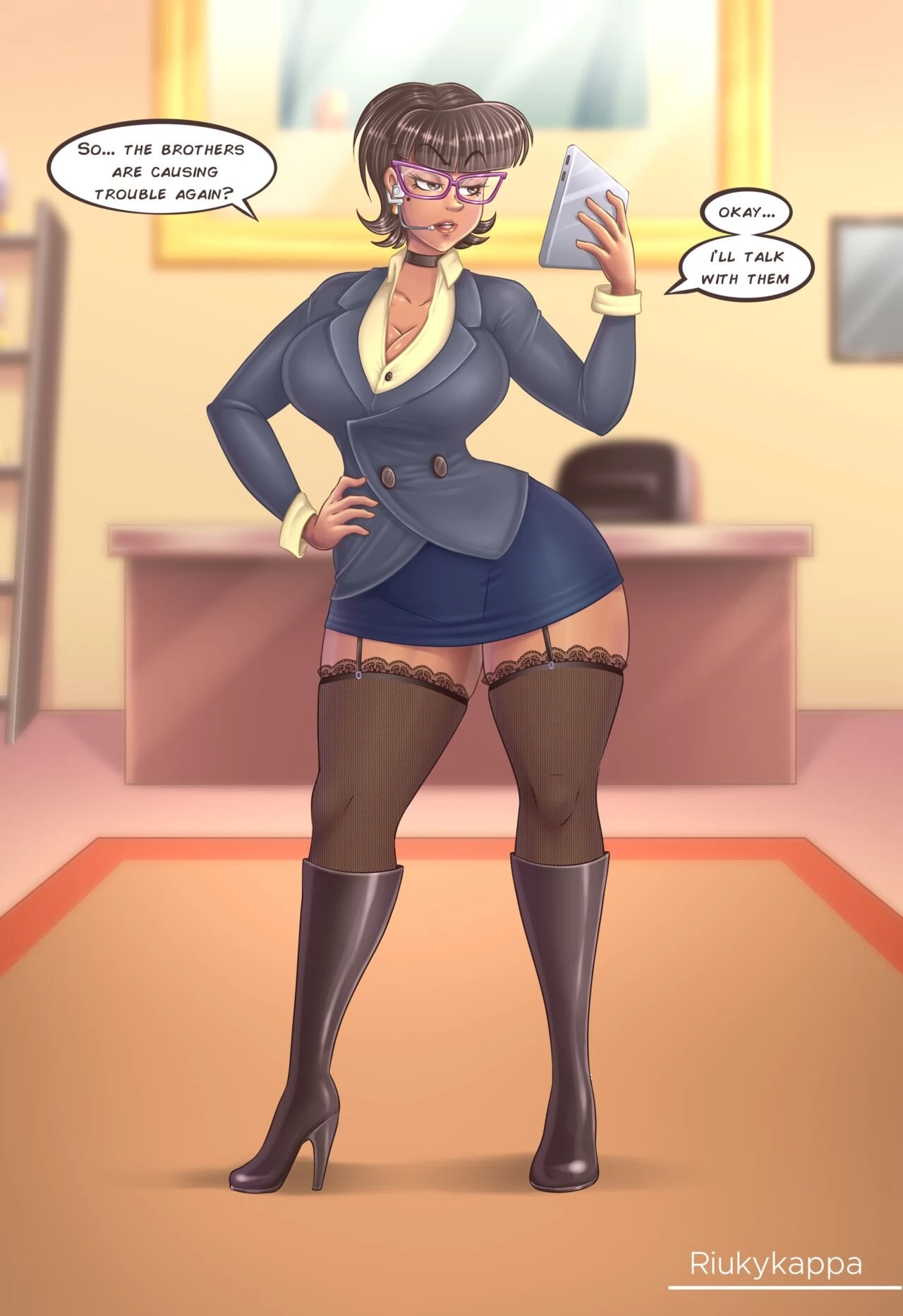 A very important meeting porn comic picture 2