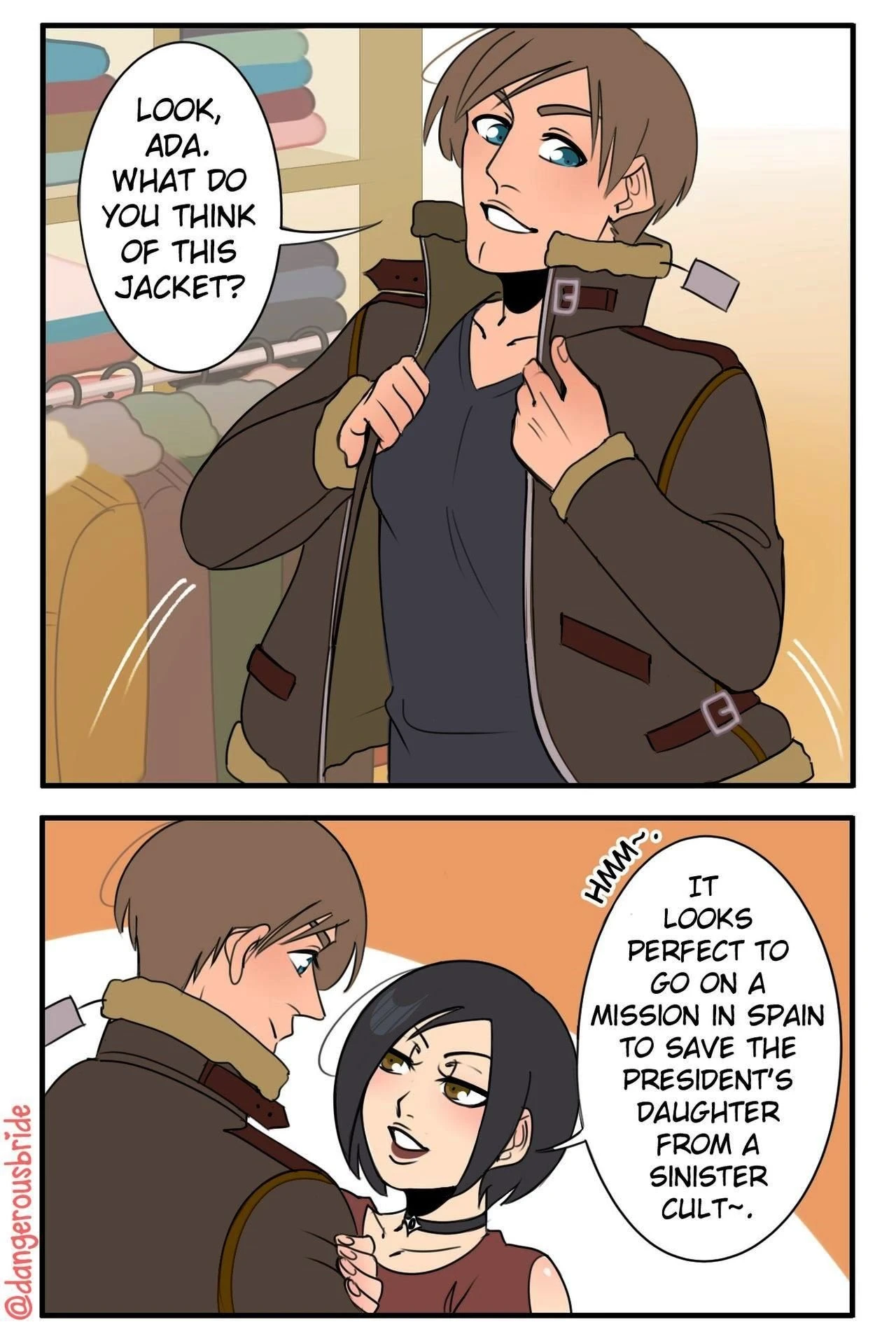 Ada Wong X Leon 1 porn comic picture 37