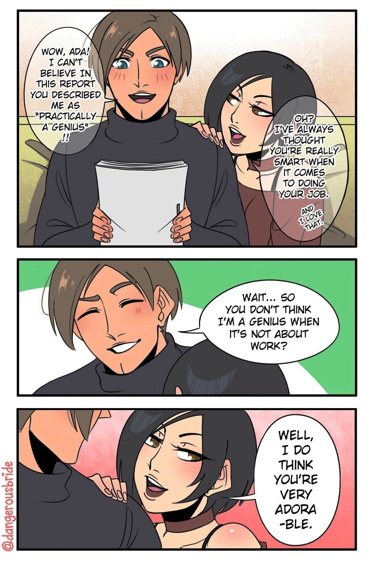 Ada Wong X Leon 2 porn comic picture 16