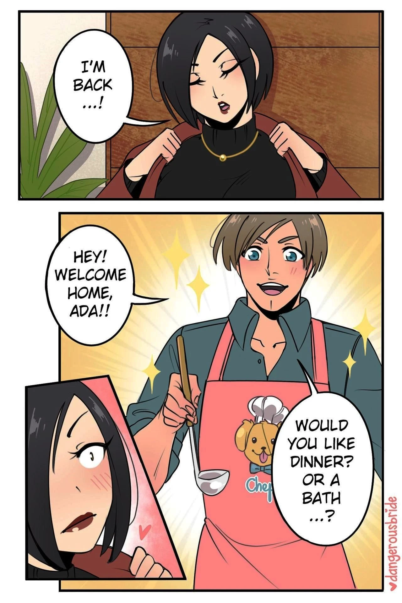 Ada Wong X Leon 3 porn comic picture 12