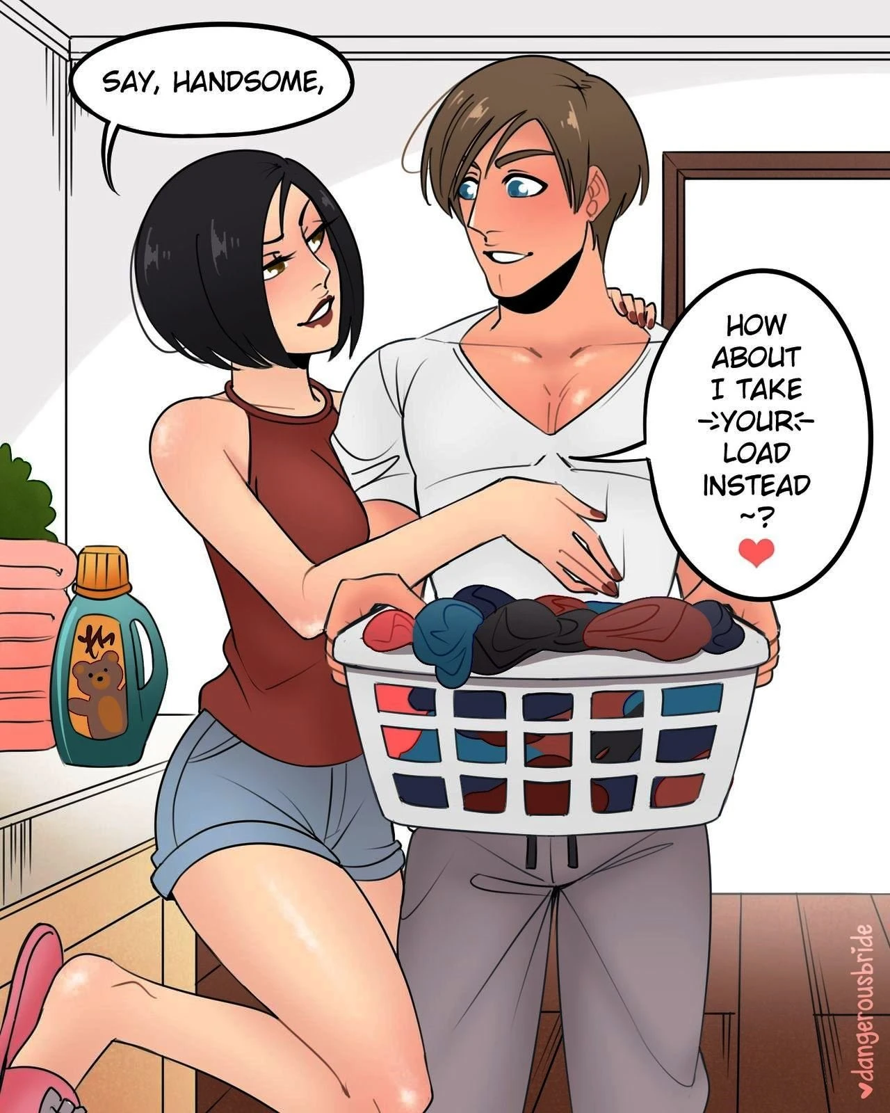 Ada Wong X Leon 3 porn comic picture 26