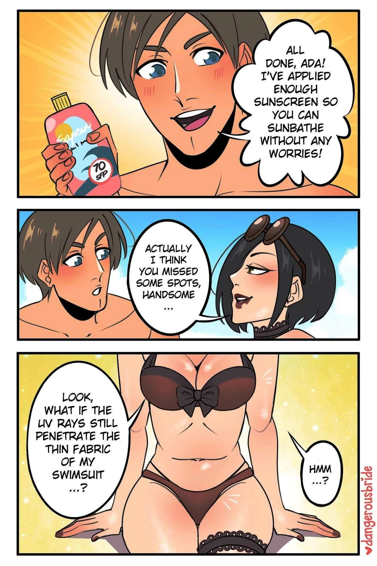 Ada Wong X Leon 3 porn comic picture 34
