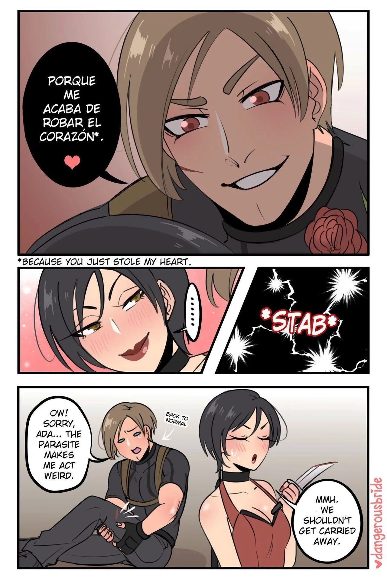 Ada Wong X Leon 3 porn comic picture 59
