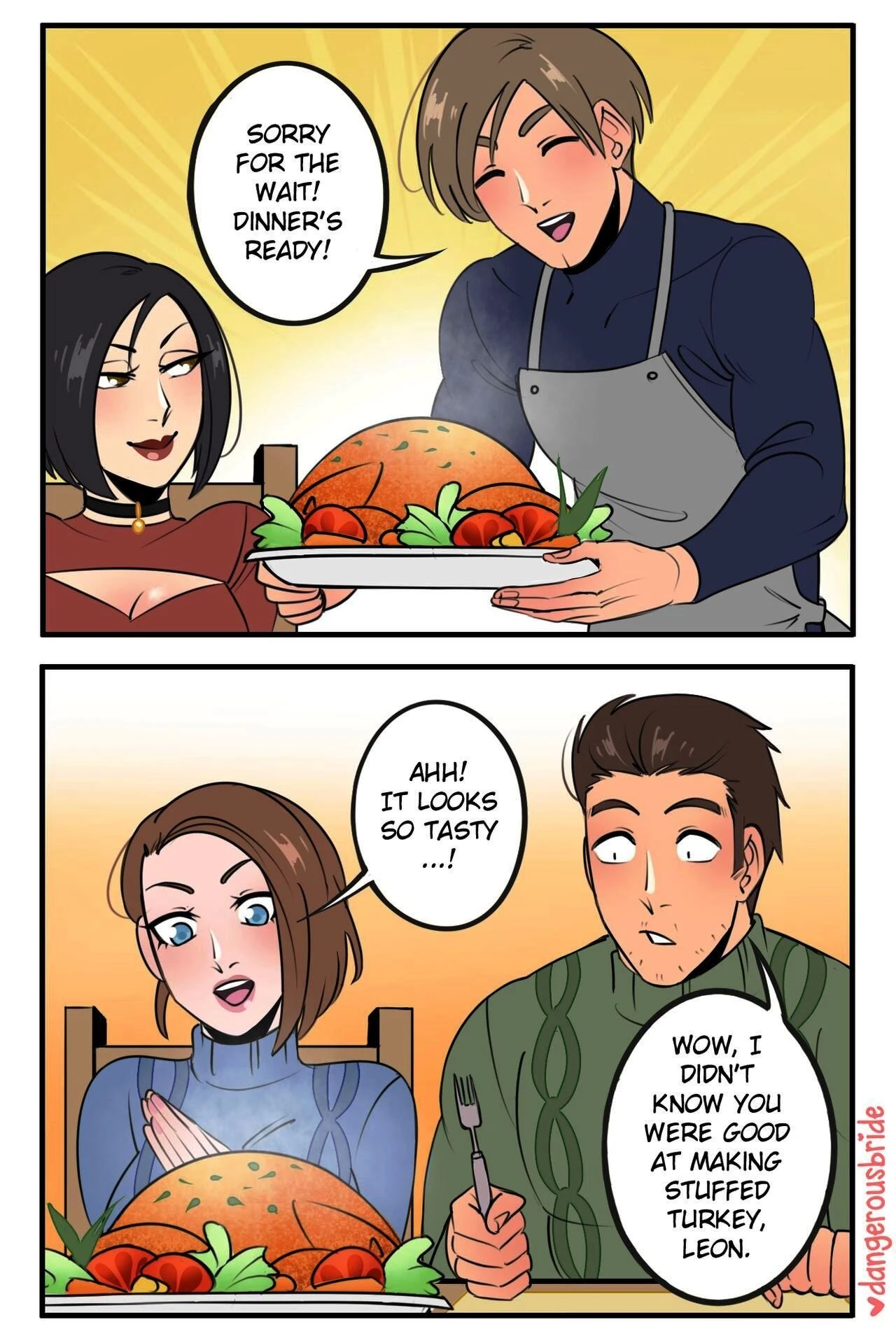 Ada Wong X Leon 3 porn comic picture 74