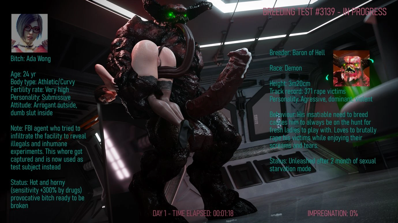 Ada x Baron of Hell porn comic picture 1