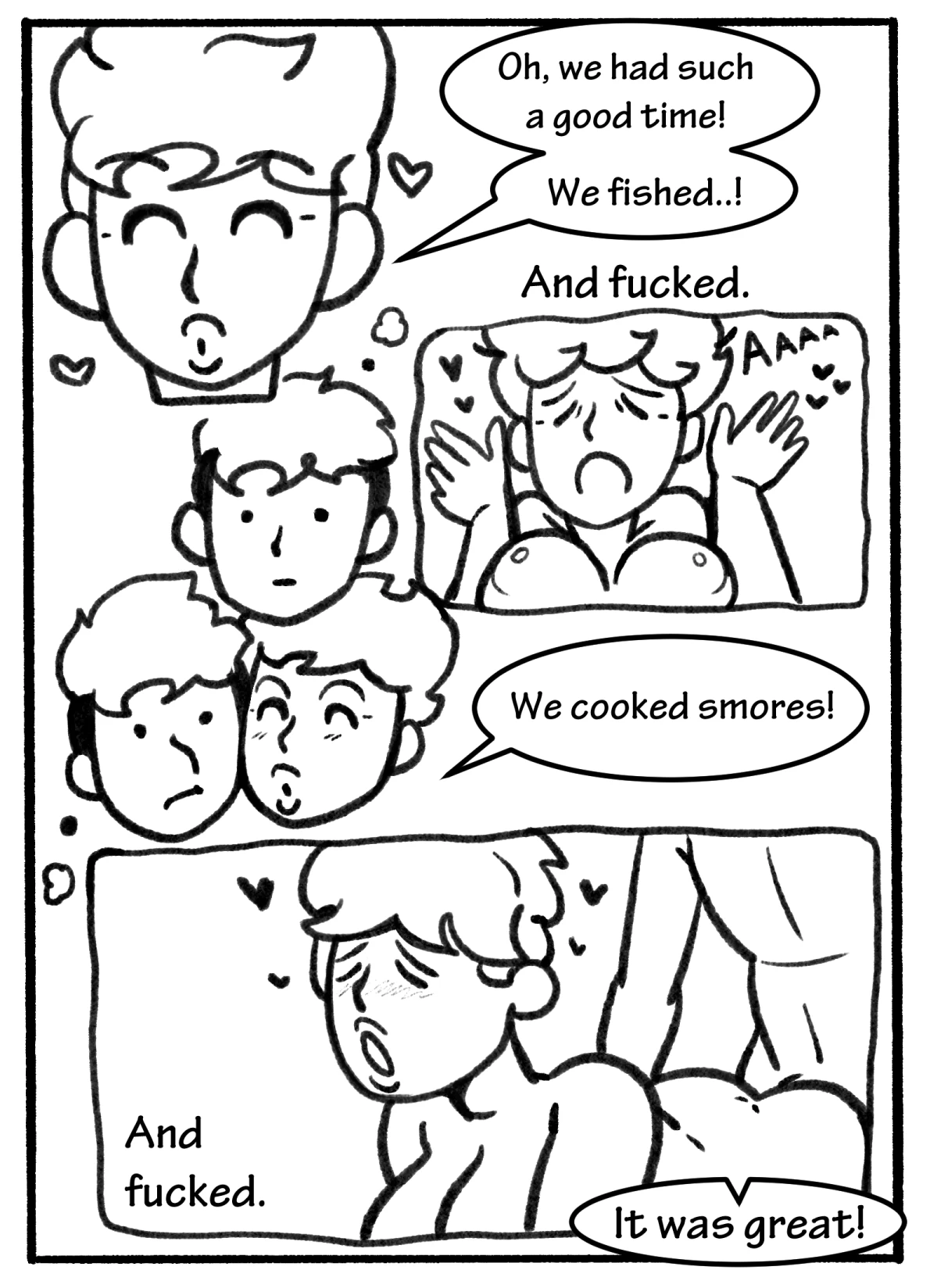 After Camping! porn comic picture 2