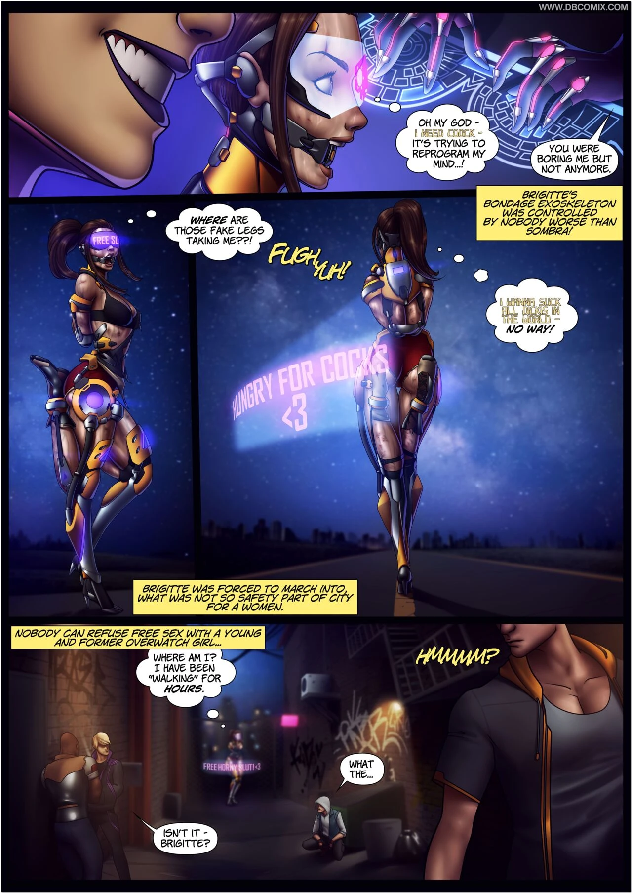Afterwatch 2 Tracer & Brigitte porn comic picture 12