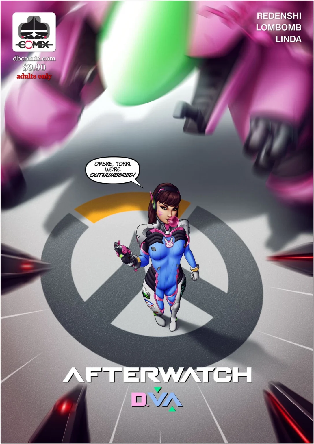Afterwatch D.Va porn comic picture 1
