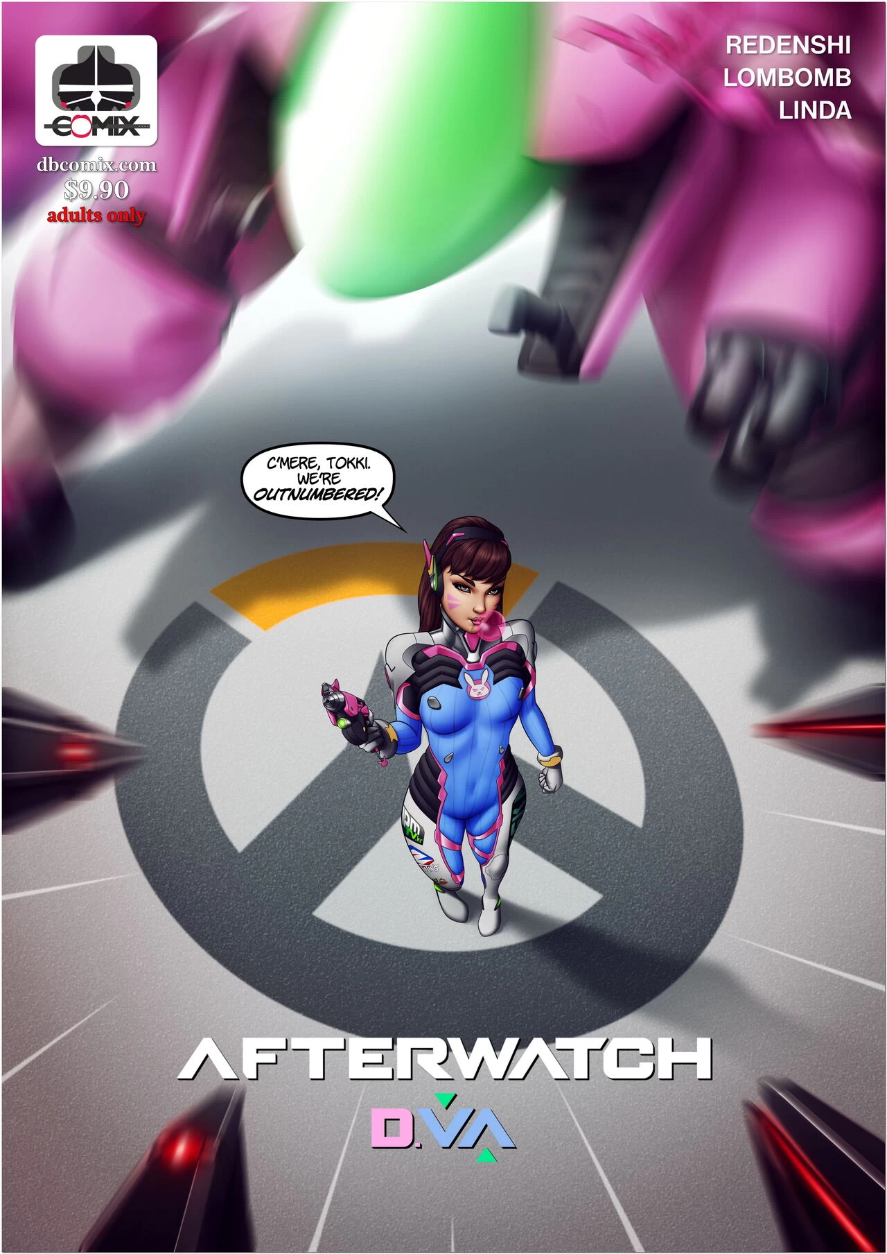 Afterwatch D.Va porn comic picture 1