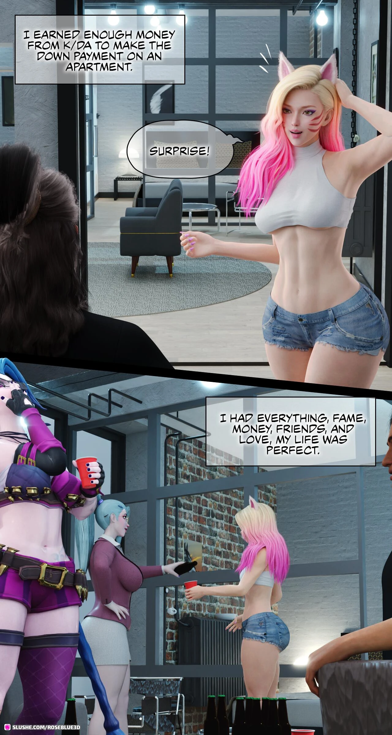 Ahri Power of love porn comic picture 11