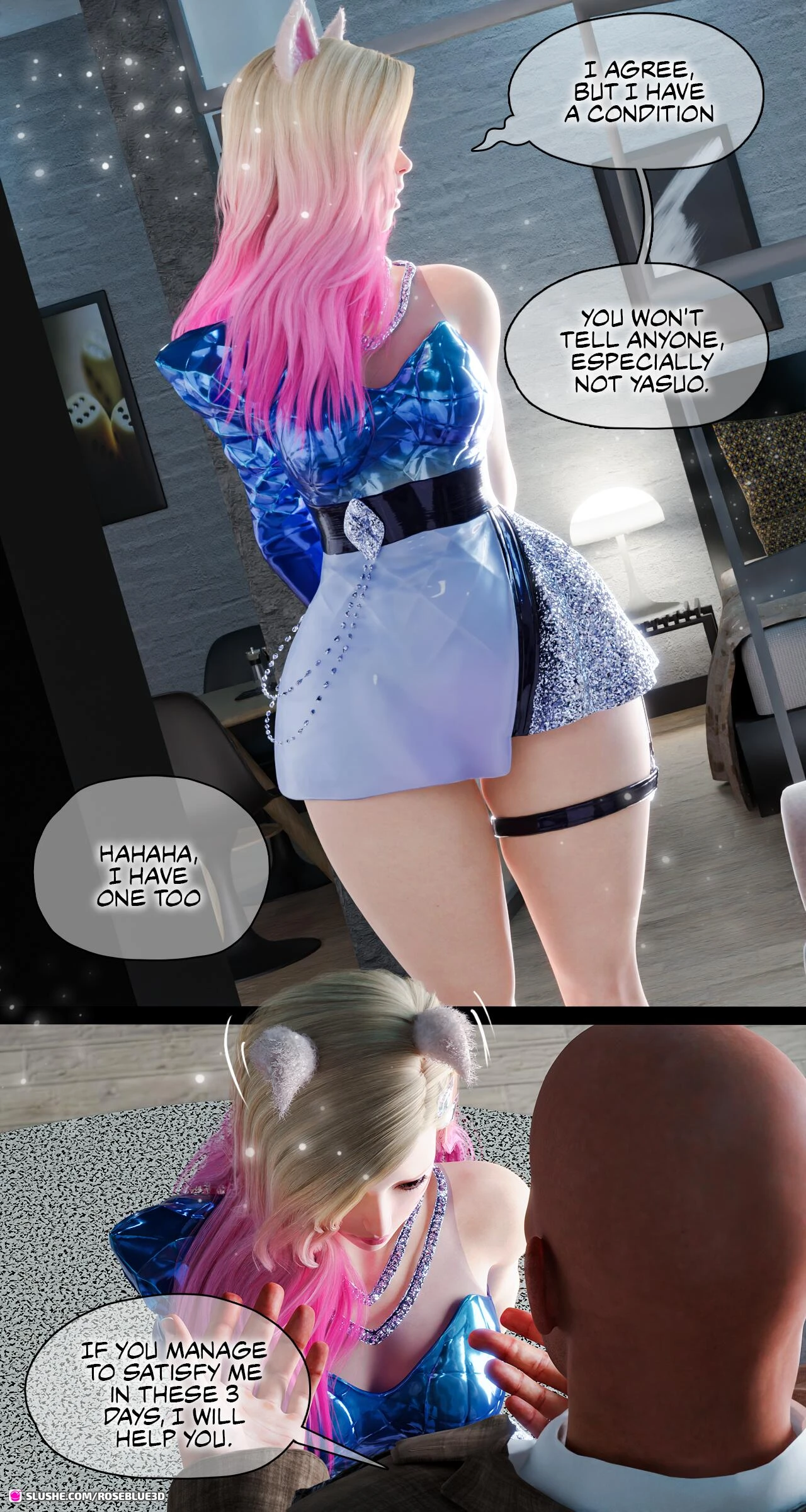 Ahri Power of love porn comic picture 21