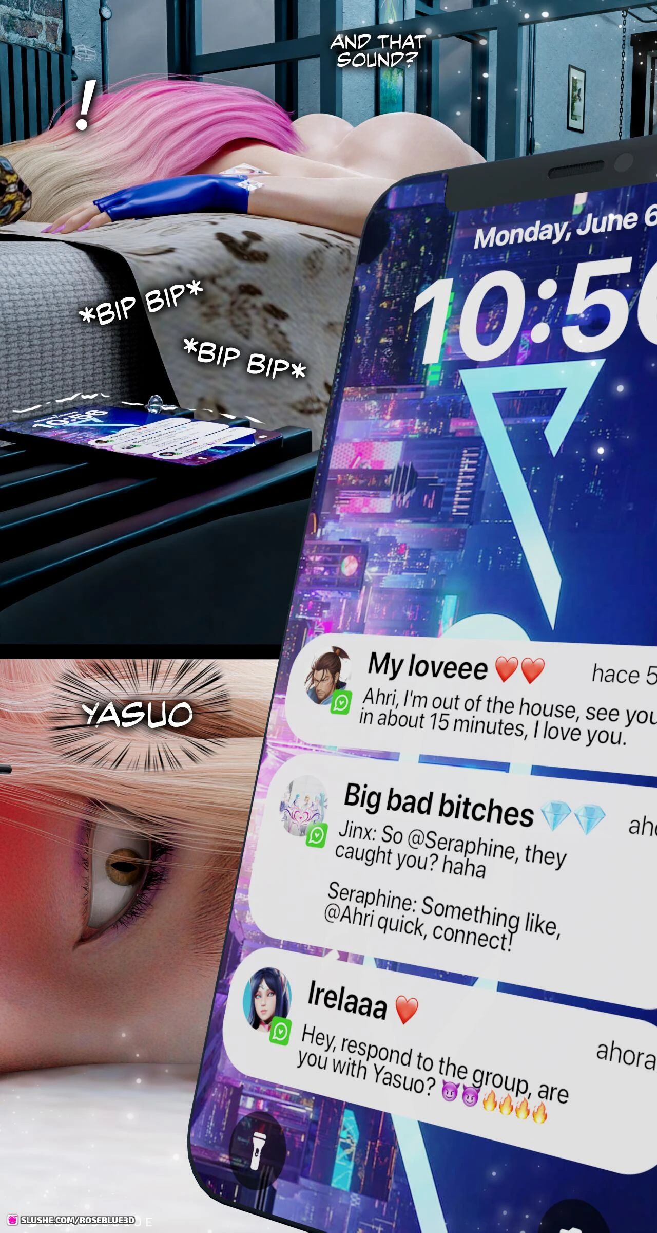 Ahri Power of love porn comic picture 63