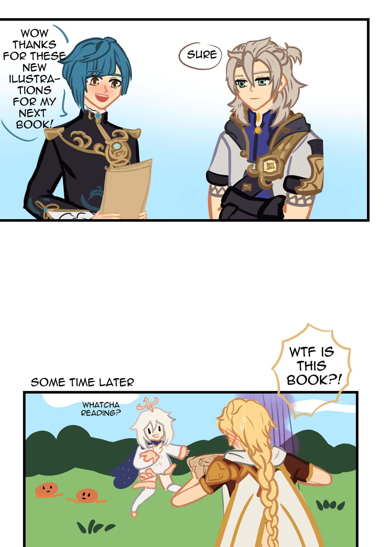 Albedo x Aether porn comic picture 18