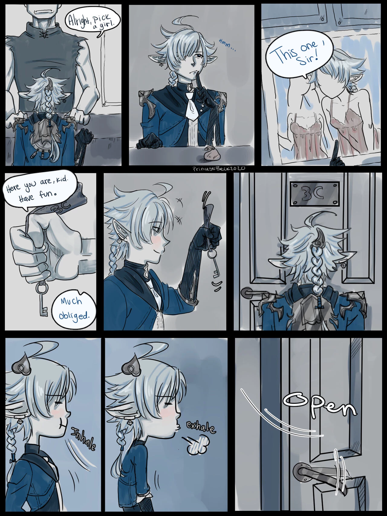 Alisaie x Alphinaud porn comic picture 1