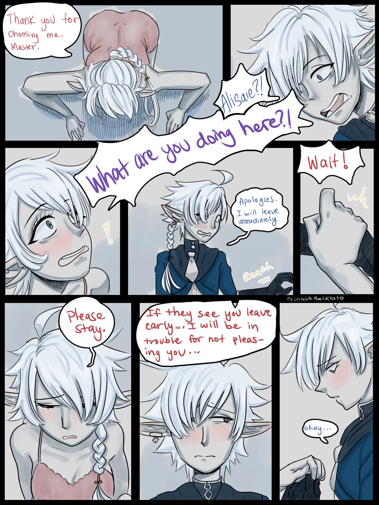 Alisaie x Alphinaud porn comic picture 2