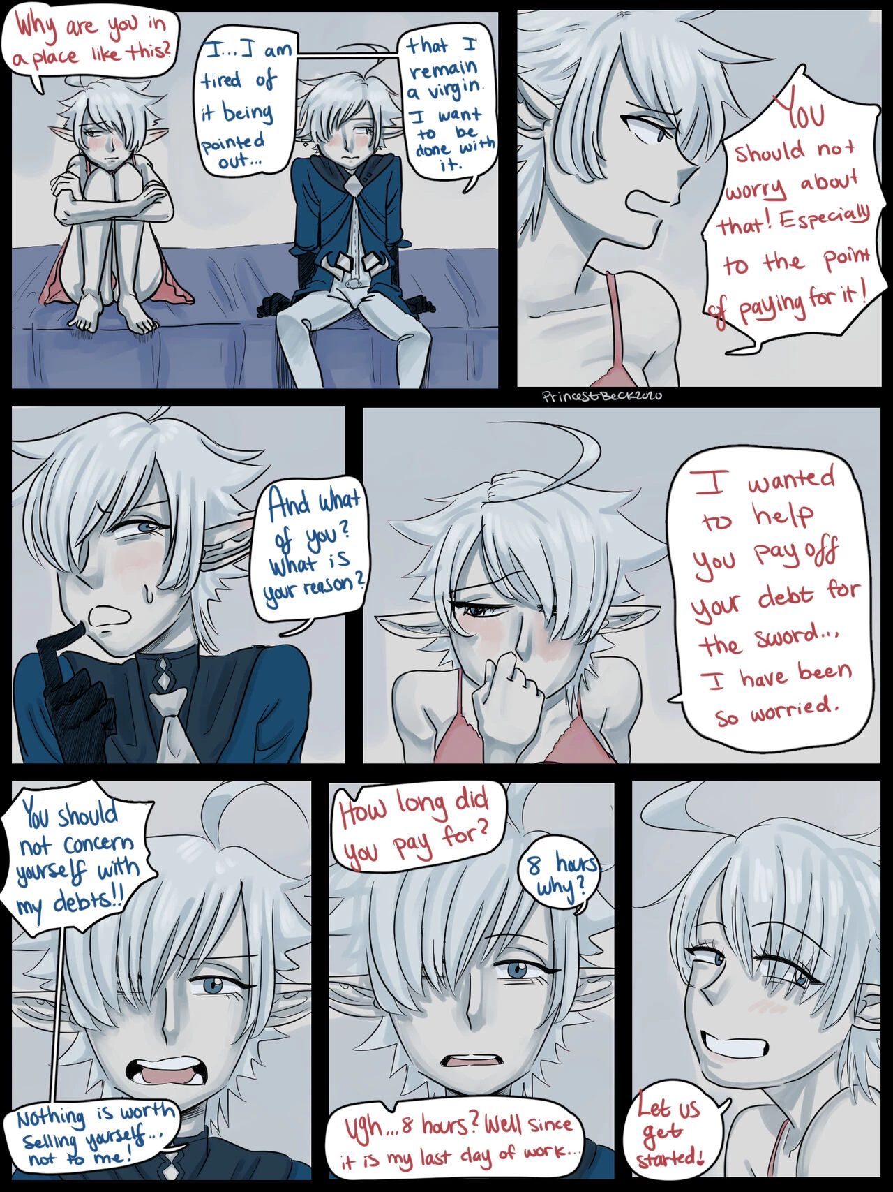 Alisaie x Alphinaud porn comic picture 3