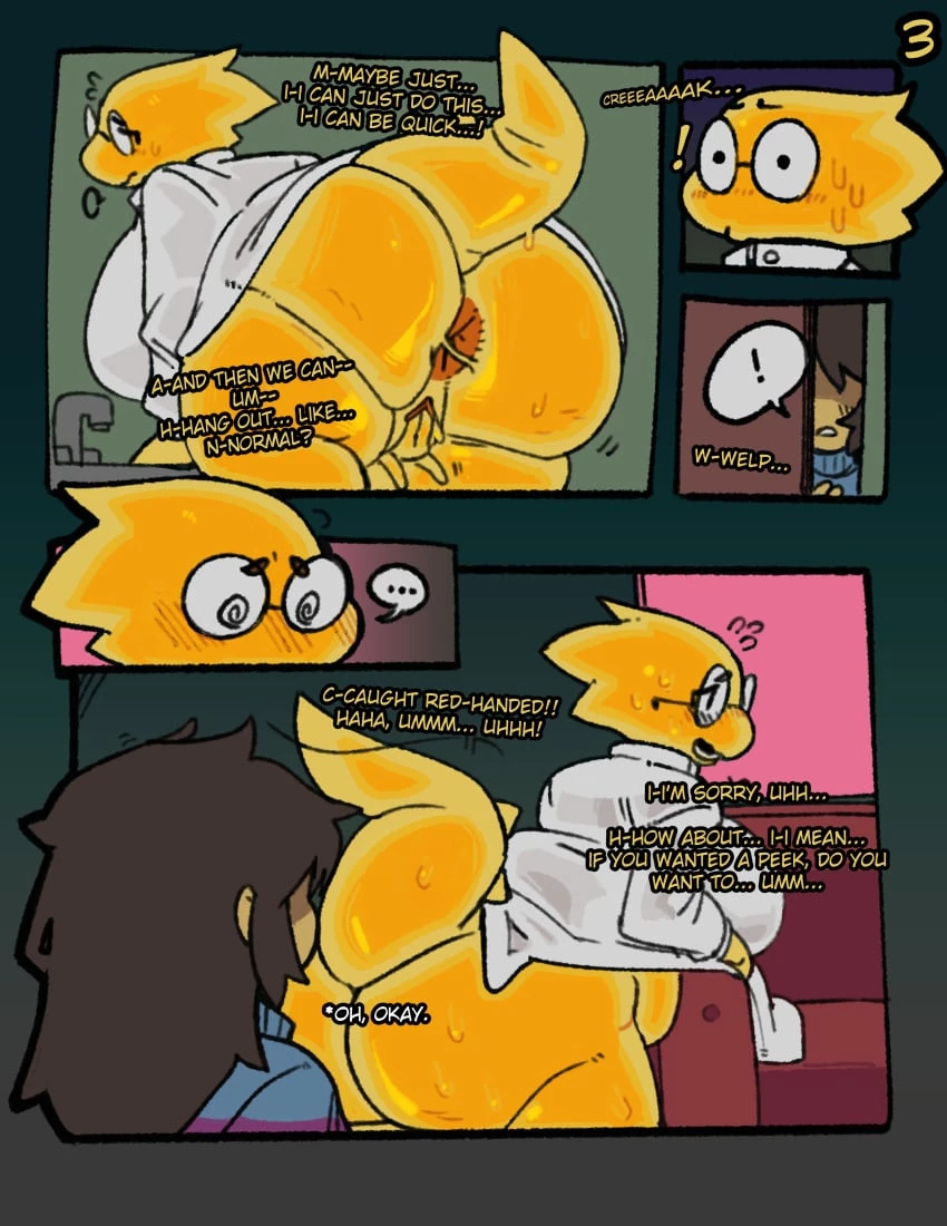 Alphys First Impression porn comic picture 3