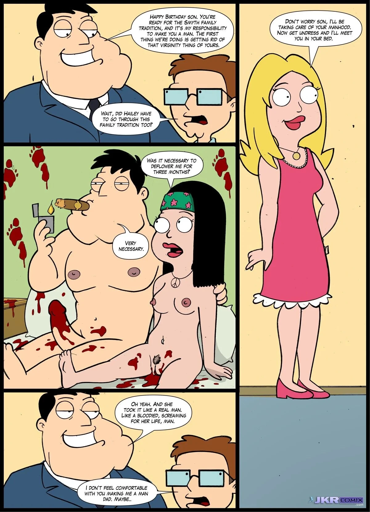 Americock Dad porn comic picture 2