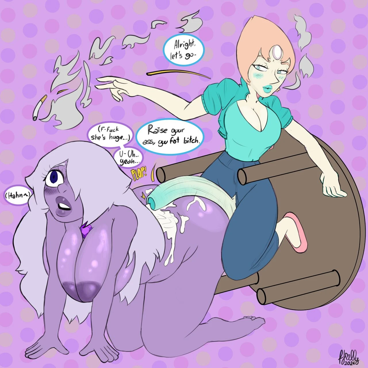 Amethyst gets her rectum pounded into next Tuesday porn comic picture 3