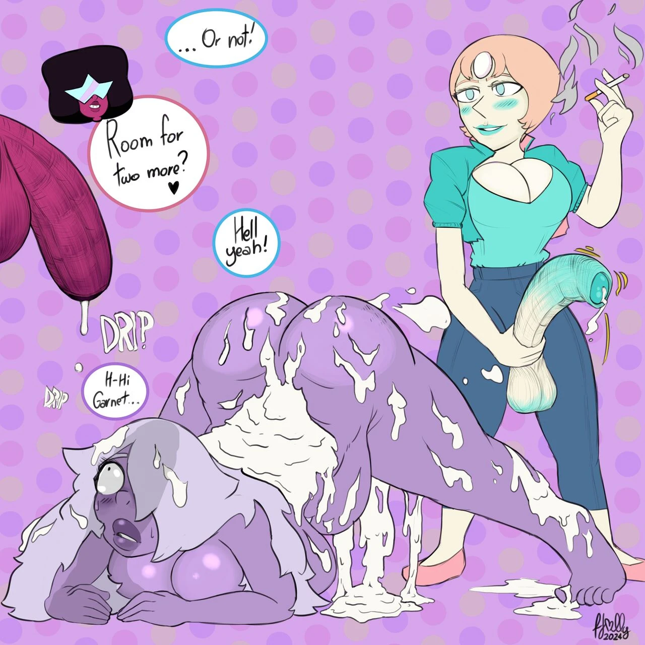 Amethyst gets her rectum pounded into next Tuesday porn comic picture 7